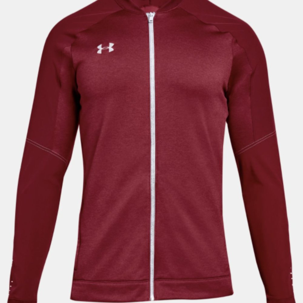 NWT UNDER ARMOR Knit Warm-Up Jacket Cardinal 3XL